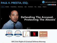 Tablet Screenshot of prestialaw.com